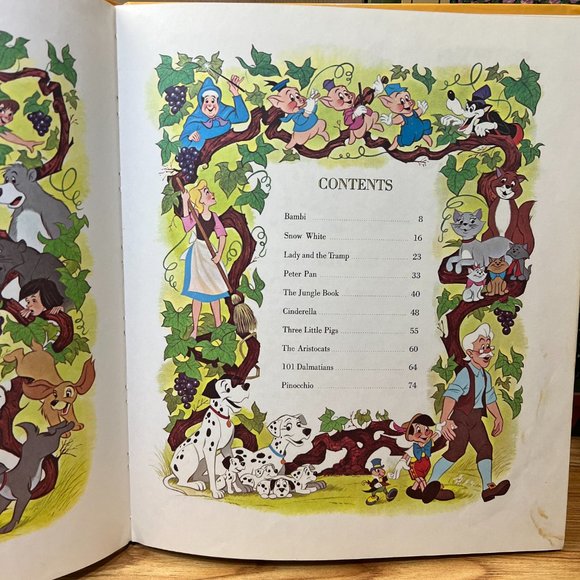 Vintage 1971 The New Walt Disney Treasury 10 Favorite Stories - Picture 4 of 12